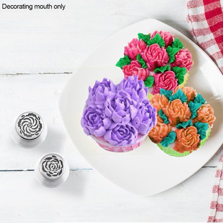 

1Pcs Steel Christmas Cream Cake Nozzles Kitchen DIY Piping Mouth Icing Pastry Flower Tools Baking Decorating Cupcake Z9W3