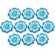 thumbnail image 1 of 10pcs Hueca Hecha A Mano De Te Ramillete Para El Cabello Partido Bricoje S Azules Sunnimix none, 1 of 6