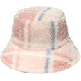 thumbnail image 4 of CoCopeaunts Plaid Bucket Hat for Women Age-Defying Casual All-Match Winter Thicken Warm Lambs Wool Windproof Fisherman Hat, 4 of 8