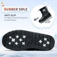 thumbnail image 3 of Kushyshoo Kids Snow Boots for Boys and Girls Bright Black Winter Outdoor Waterproof and Non-Slip Artificial Fur Snow Boots Size 4M, 3 of 6