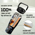 thumbnail image 2 of 30 Oz Police Tumbler with Handle and Straw, Stainless Steel Insulated American Policeman Cups Gifts for Police Officer Dad Men Retirement Birthday, 2 of 6