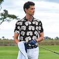 thumbnail image 6 of Balery Cool Car Printed Men’s Short Sleeve Polo Shirt, Midweight Men's Shirt,Golf Polo shirts -Large, 6 of 9