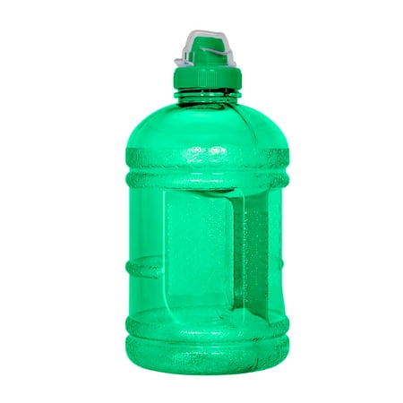 - 1/2 Gallon (64 oz.) BPA FREE Plastic Water Bottle w/48mm Sports Cap