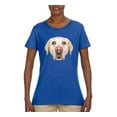 thumbnail image 2 of Wild Bobby, Golden Retriever Cute Gift, Dog Lover, Women Graphic Tee, Royal, 3X-Large, 2 of 4