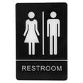 thumbnail image 1 of Braille Unisex Restroom Sign Bathroom Sign Public Braille Restroom Sign Unisex Toilet Sign, 1 of 8