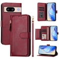 thumbnail image 2 of Google Pixel 8 5G Case ,Zipper Handbag Wallet Leather Cover with Crossbody Detachable Lanyard Strap, 2 of 5