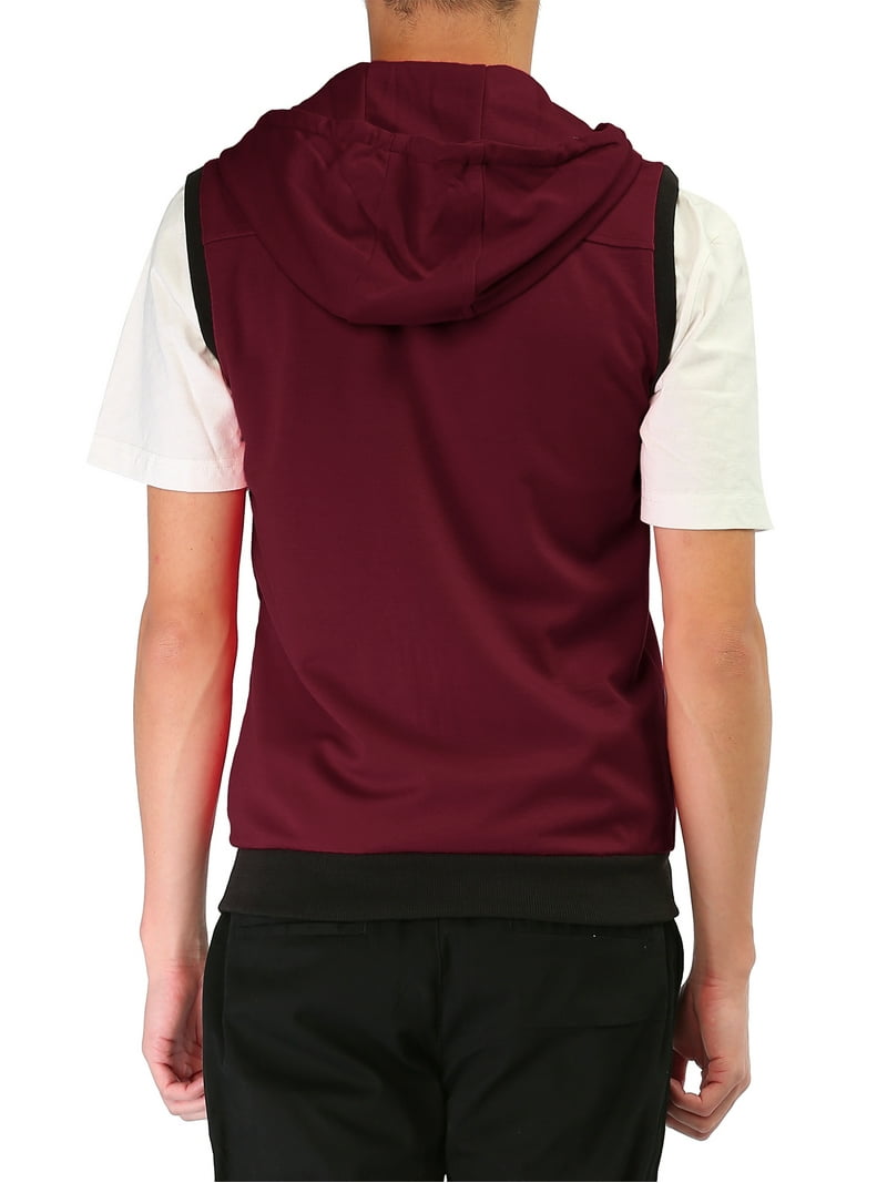 トップス 00s FINAL  Gimmick Hooded Vest Zipper Tops | Gold Vest | Tank Top | Hoodie - New2022 Top