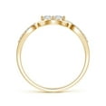 thumbnail image 2 of ANGARA Natural Diamond Infinity Twist Engagement Ring in 14K Yellow Gold for Women (Size-2.7mm| Color-H| Clarity-SI2) | April Birthstone, Anniversary, Jewelry Gift for Women | Natural Diamond Ring, 2 of 8