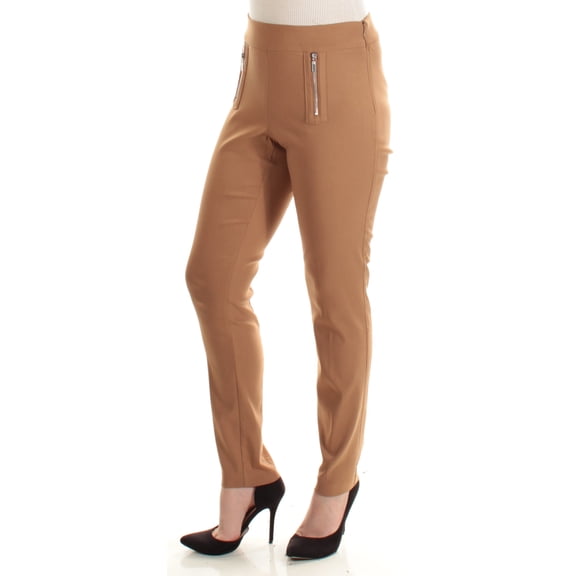 INC $70 Womens New 1395 Brown Curvy Fit Casual Pants 8 B B
