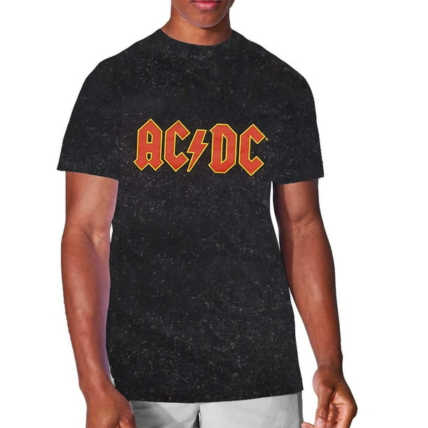 AC/DC - Camiseta The Wash Collection Logotipo para Adultos Unisex ...