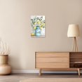 thumbnail image 4 of ZHONGYUTONG Yellow Lemon Canvas Wall Art for Kitchen Fruits Food Pictures Yellow and Blue Pottery Painting for Dining Room Decor Framed (28.00" x 42.00"), 4 of 5