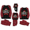 thumbnail image 1 of Penkiiy Pyjamas de Noël pour Famille Ensemble de Pjs Assortis, Pyjamas de Noël à Carreaux Rouges pour Femmes Hommes Enfants Noir m, 1 of 4
