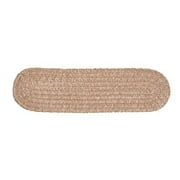 Colonial Mills 28" Brown Solid Braided Stair Tread Reversible Oval Rug
