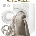 thumbnail image 4 of Lukasa Heated Blanket Electric Throw - Flannel / Sherpa Reversible Fast Heating Blanket with 3 Heating, 4 of 5