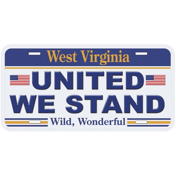 West Virginia United We Stand Novelty Car Auto License Plate
