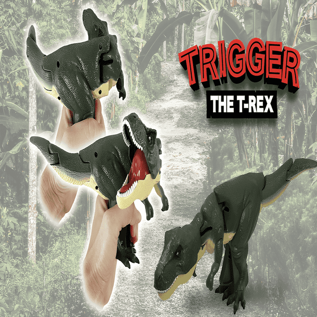 OUSITAID Trigger the T-Rex Toy Interactive Dinosaur Toy with Swinging Head & Tail | Press-Trigger Action | Perfect for Christmas & Halloween | Kids‘ Delight