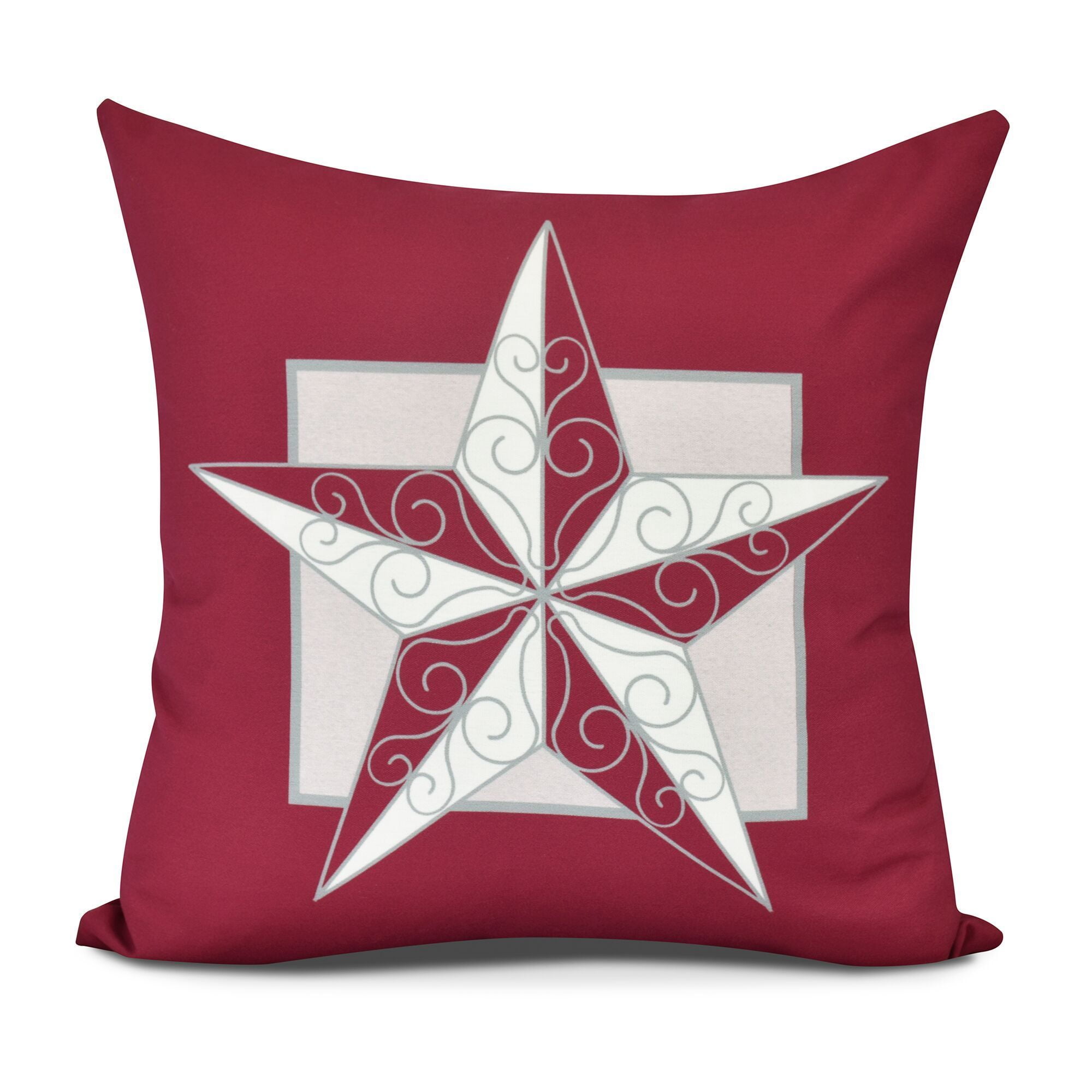 Night Star Geometric Print Pillow