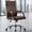 brown, variant on Lacoo Mid-Back Faux Leather Office Desk Chair Executive Conference Task Chair with Arms, Black
