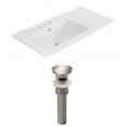thumbnail image 1 of American Imaginations 39.75-in. W 1 Hole Ceramic Top Set In White Color AI-23868, 1 of 7