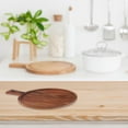 thumbnail image 3 of IH Casa Decor Acacia Bois Rond De Service Avec Poignée, 3 of 4