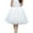 White, variant on EllieWely 20+ Colors Women's Mid Length Tulle Tutu Skirt Black Size S/M/L