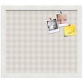 thumbnail image 2 of PinPix 16x14 Custom Cork Bulletin Board Shaded Grey Diamond Poster Board Has a Fabric Style Canvas Finish, Framed in Shaded Grey Diamond, by ArtToFrames (PinPix-373), 2 of 6