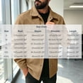 thumbnail image 3 of Riecok Cargo Jacket Men Long Sleeve Button down Coats Lapel Collar Jackets Casual Fall Outerwear with Pocket L, 3 of 8