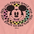 thumbnail image 3 of Disney - Mickey & Friends - Feeling Fresh Since 1928 - Retro Checkered Style - Toddler And Youth Girls Short Sleeve Graphic T-Shirt, 3 of 5