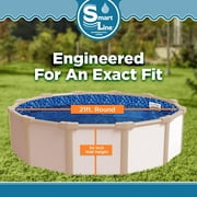 SmartLine 21' Round Boulder Swirl Overlap Above Ground Swimming Pool Liner, 54 Height, 25 Gauge