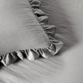 thumbnail image 3 of Lush Decor Ruffle Skirt Bedspread Dark Gray 3Pc Set Queen, 3 of 6