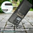thumbnail image 5 of For Samsung Galaxy S20 Ultra Wallet Case with Card Holder, Mantto PU Leather Kickstand Card Pocket Slots Shockproof high quality Phone Back Cover For Samsung Galaxy S20 Ultra 6.9 INCH - Black, 5 of 7