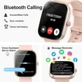 thumbnail image 4 of WeurGhy Smart Watch for Women Men, Fitness Tracker, 110+ Sports Modes, Bluetooth Call and Music Control, 1.91" HD Touchsreen, IP68 Waterproof, Rose Gold, 4 of 7