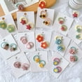thumbnail image 3 of Children‘s Head Rope Korean Sweet Flower Star Hair Circle Small Daisy Pattern Circle Girls Do Not Hit Hair Small Rubber Tendon Hair Rope, 3 of 7