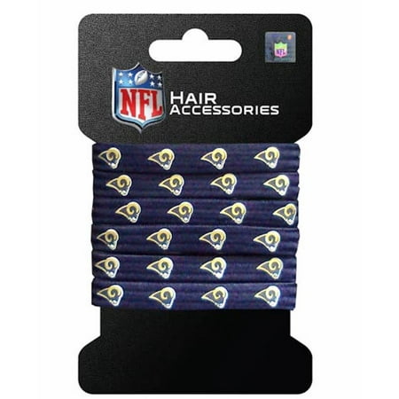 NFL St. Louis Rams Hair Accessory 6-Elastic Ponytail Bands