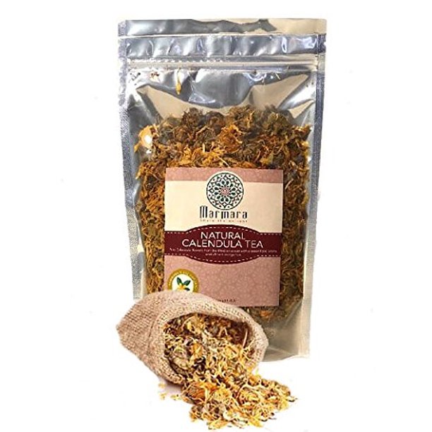 Calendula Herbal All Natural Loose Flower Tea No Caffeine 4 Ounce by