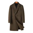 thumbnail image 1 of Chaqueta de plumón de lana para hombre 2024, larga, de diseñador de lujo, parka desmontable, resistente al viento, relleno de lujo, plumón de ganso, ligera, 1 of 3