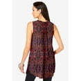 thumbnail image 2 of Roaman's Women's Plus Size Sleeveless Angelina Tunic, 2 of 4