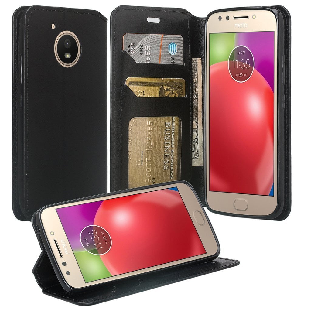 Motorola Moto E4 Plus Case, SOGA [Pocketbook Series] PU
