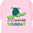 thumbnail image 4 of Inktastic Fort Lauderdale, Florida Happy Sea Turtle Boys or Girls Long Sleeve Toddler T-Shirt, 4 of 5