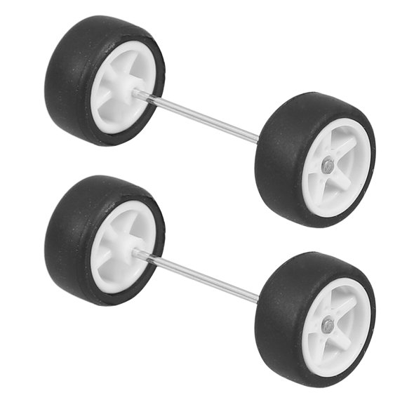Toy Car Wheel 1 Set for Model Customization in Round Shape 1.10X1.10X0.50in