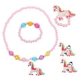 thumbnail image 1 of Collier Enfant 1 Ensemble Fille Licorne Bijoux Collier Enfant Bague Fille Bracelet Enfant Boucle d'Oreille Fille, 1 of 8