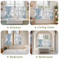 thumbnail image 6 of Starfish Coastal Kitchen Curtains, Nautical Ocean Summer Beach Coral Light Filtering Window Curtain Panels, 2Pcs Rod Pocket Window Treatments Set for Study Room Bathroom Bedroom 52x54 Inches, 6 of 9