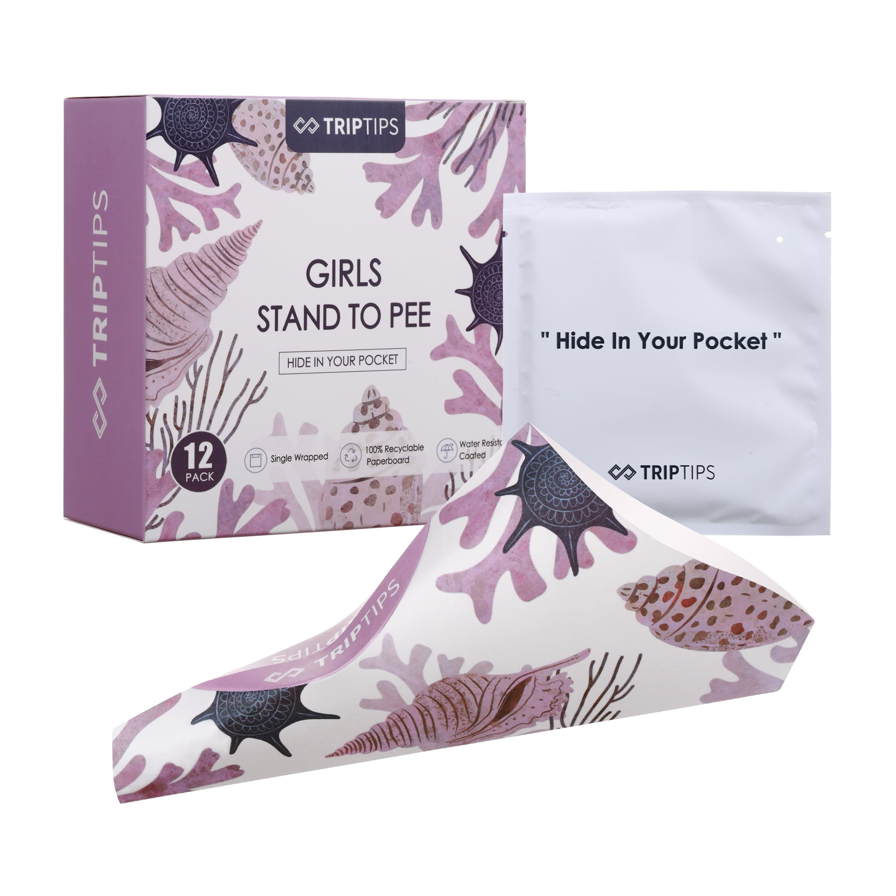 TRIPTIPS Female Urinal Disposable Female Urination Device Urinal for Women Waterproof Paper