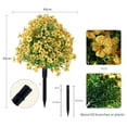 thumbnail image 1 of Estacas de flores violetas artificiales para decoración de jardín, acentos de plantas falsas para interiores y exteriores, duraderas y fáciles de instalar., 1 of 4