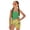 Tropical Frangipani Hibiscus, variant on Jiueut Leopard Print Girls Swimsuit One-Piece Adjustable Straps Bathing Suit with Mesh Cover Ups Cut Out Swimwear Size 7-18 Years