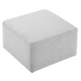 thumbnail image 4 of Callum Large 28" Square Woven Heathered Fabric Upholstered Ottoman, 4 of 9
