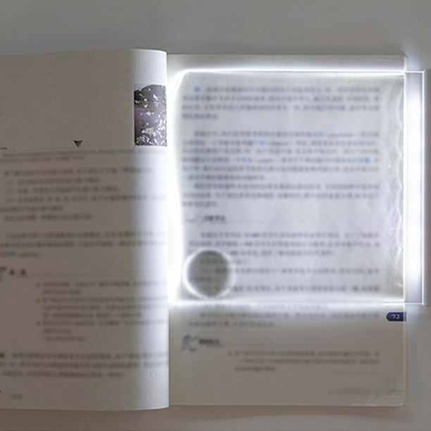 Lámparas de lectura LED para dormitorio, planas, nocturnas, para estudio, escritura, protección ocular con cristal.