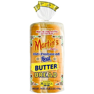 Martin's Old-Fashioned Real Butter Bread- 16 slice 18 oz. (3 Bags)