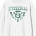 thumbnail image 2 of Pickleball USA Women's White Crew Neck Sweatshirt-Medium, 2 of 3