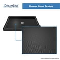 thumbnail image 5 of SlimLine 36 Inch D x 48 Inch W x 2-3/4 Inch H Center Drain Single Threshold Shower Base in Black, 5 of 7
